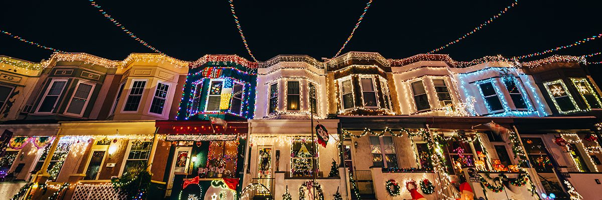 Baltimore homes with holiday lights